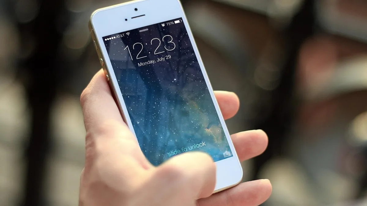 Akıllı telefonunda mesaj yazan kişi